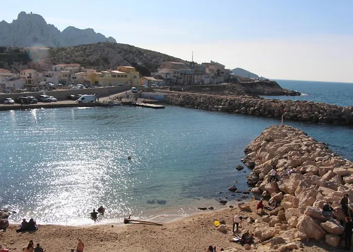 Charmant Cabanon aux Goudes à Marseille avec vue mer