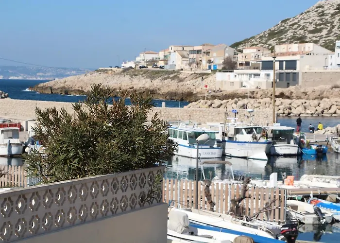 Charmant Cabanon aux Goudes à Marseille avec vue mer